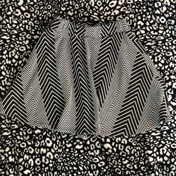 Black and White Skater Skirt - Picture 1 of 1